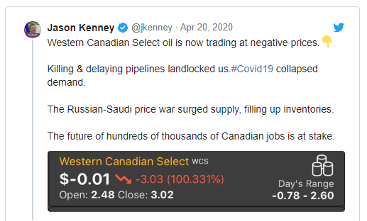 加拿大惊现“负油价”，加油真的不要钱了吗？