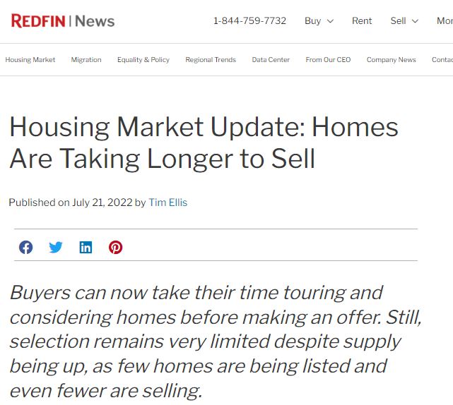 Redfin：卖家应在价格进一步下跌之前把房子挂出来卖
