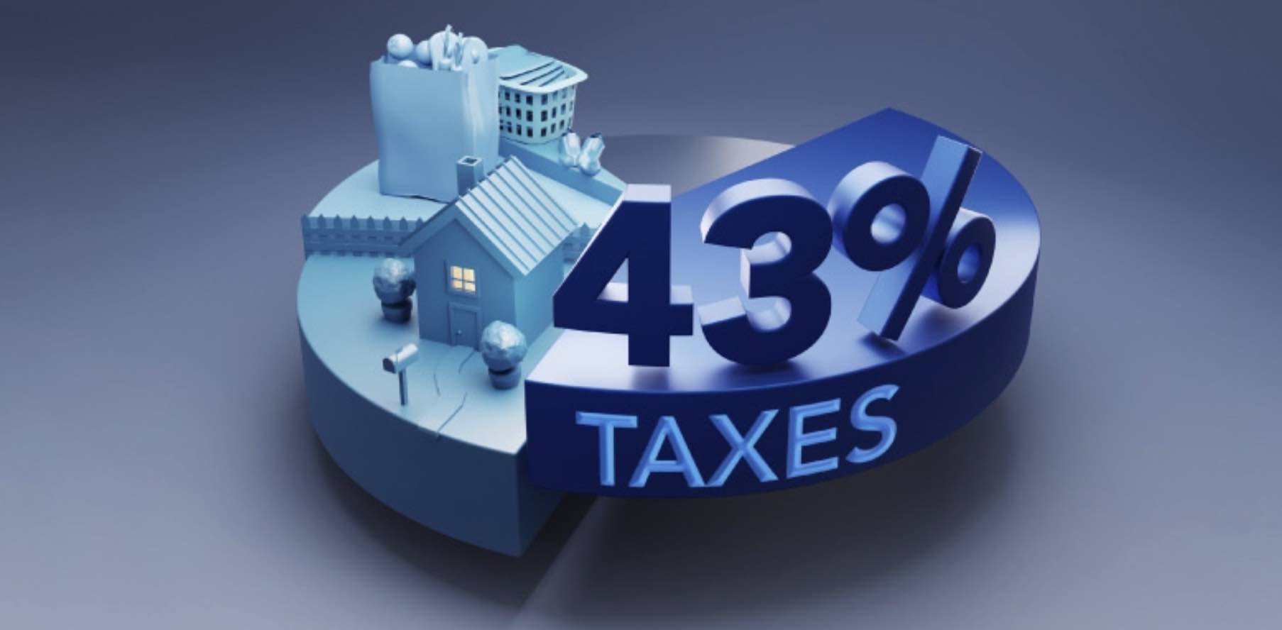 加拿大家庭平均收入43%用来交税，比生活日常支出还多！