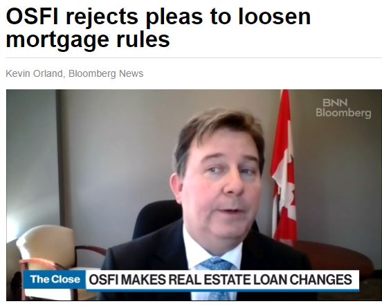 加拿大银监会：不会因加息而放宽房贷压力测试