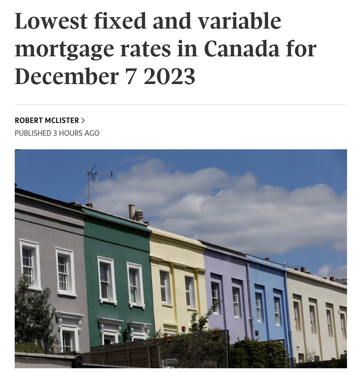 12月8日加拿大最低贷款利率汇总