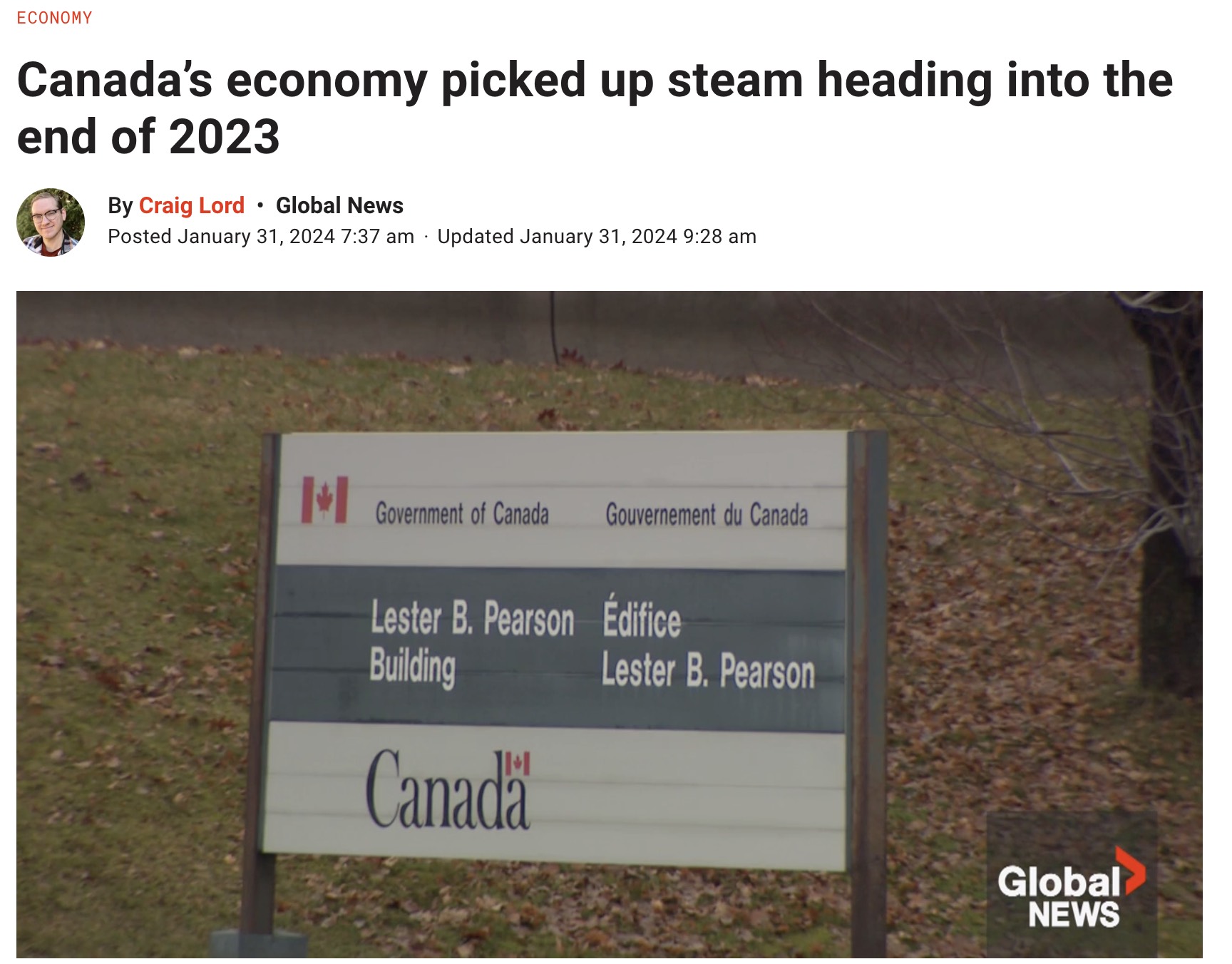 加拿大11月GDP上涨0.2%，与加央行预测不符