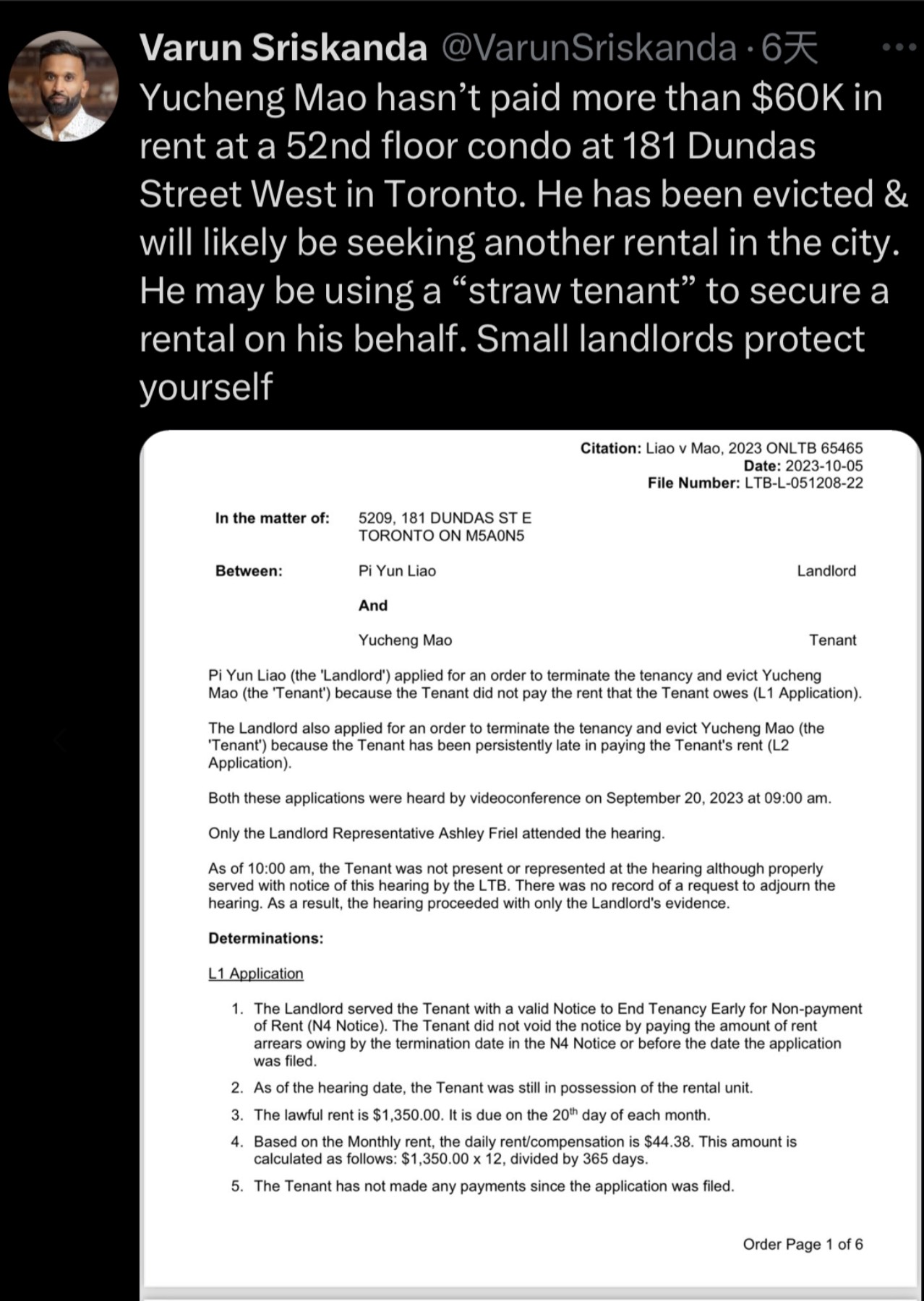 华人租客欠租，LTB拖延2年审理：多伦多房东含泪亏$6万！