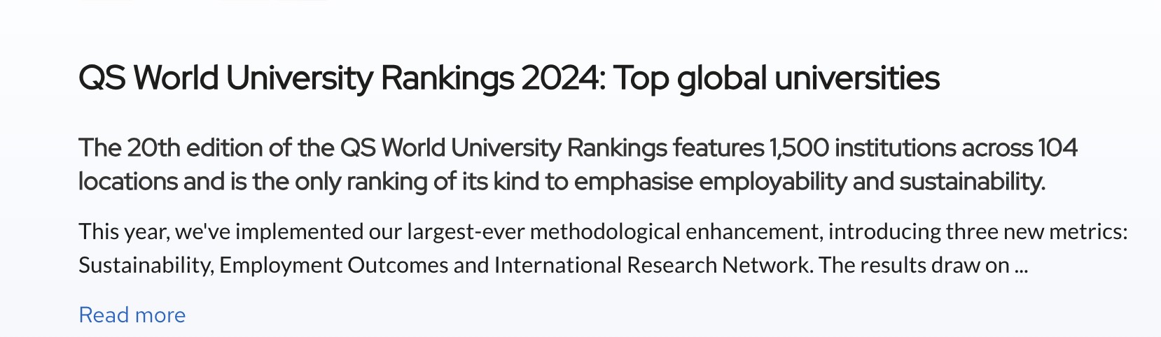 最新全球QS排名发布：多伦多大学位列加拿大第一，跻身全球前25！